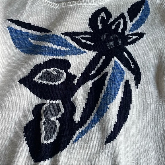 Vintage Jimmy Garcia Hand Loomed Abstract Floral Sweater • Size Medium - Picture 11 of 15